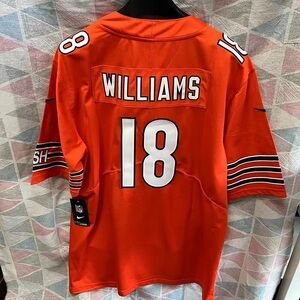 Caleb Williams Orange Chicago Bears 2024 NFL Jersey #18